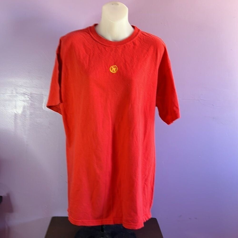 Hurley Red Logo Tee Men’s Size L – Short Sleeve Cotton Graphic T-Shirt